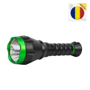 PNI Adventure F750 Green Light Aluminum Flashlight Package with Sticky Pad Flag included