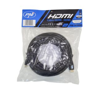 PNI H1000 High-Speed 1.4V HDMI cable, plug-in, Ethernet, gold-plated, 10m