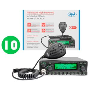 Bass with 10 pcs CB radio station PNI Escort High