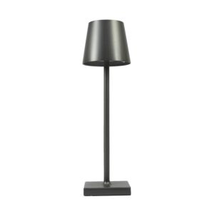 Table lamp PNI gray, warm light, with battery