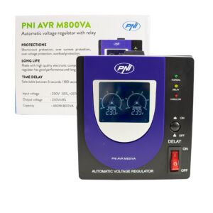Voltage stabilizer with PNI relay