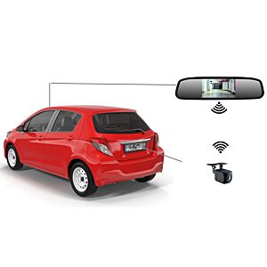 PNI Escort P20S Wireless Parking System with 4.3inch Car Display in Rearview Mirror and Camera