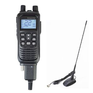 Portable CB radio station kit PNI Escort HP 92 multi standard 4W, 12-24V AM-FM with CB antenna PNI Extra 48 with magnet