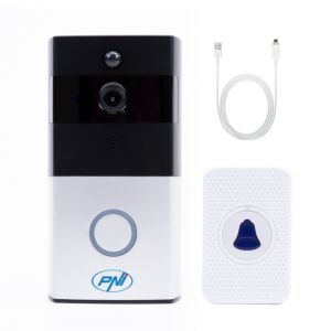 PNI SafeHome PT710B Smart Video Intercom Package WiFi HD, P2P and USB 2.0 to Micro USB 1m cable