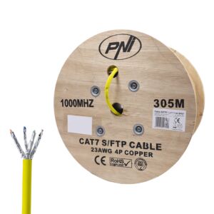 Cable S/FTP CAT7 PNI SF07, 10Gbps, 1000MHz