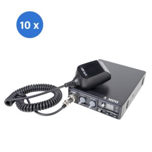 Bax with 10bc CB radio station CRT S Mini Dual Voltage, 12/24V, 4W, with ASQ, AM-FM