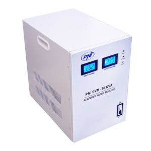 PNI SVM-10K single-phase voltage stabilizer with 10000VA servomotor, 8000W, 230V output