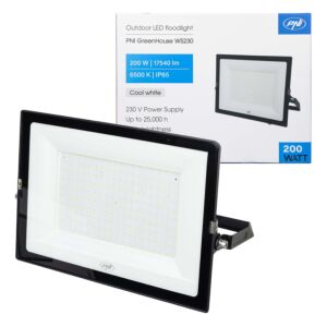 LED reflector PNI GreenHouse WS230 200 W, power supply 230 V, 17540 lm, 6500 K, IP65